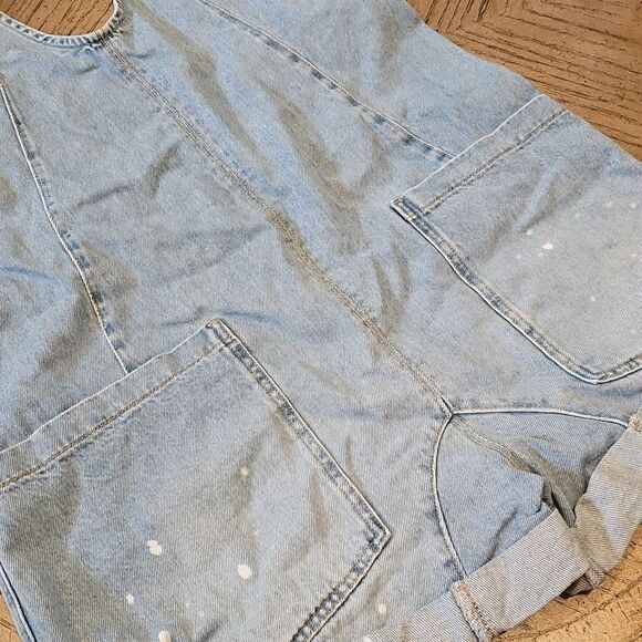 We The Free Light Blue Denim Romper Size S - Picture 5 of 14